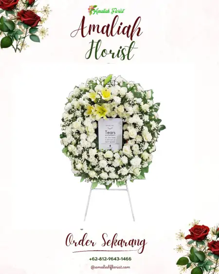 Krans Bunga Duka Tugu Mulya